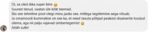 Kodulehe auditi tagasiside