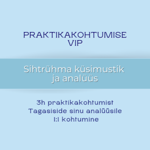 VIP Sihtrühma analüüs ja turundussõnum